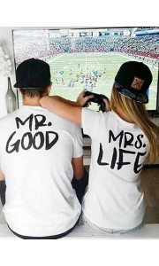 MR GOOD & MRS LIFE TSHIRT set