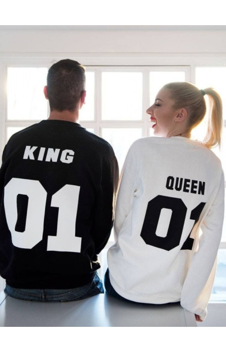 KING 01 & QUEEN 01 SWEATSHIRT set