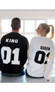 KING 01 & QUEEN 01 SWEATSHIRT set