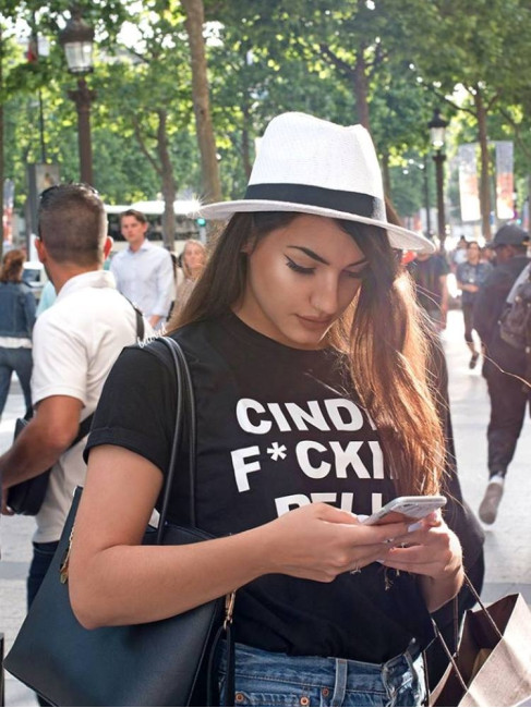 F* CINDERELLA BLACK T-SHIRT