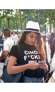 F* CINDERELLA BLACK T-SHIRT