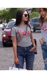 PARIS GREY WITH RED TSHIRT