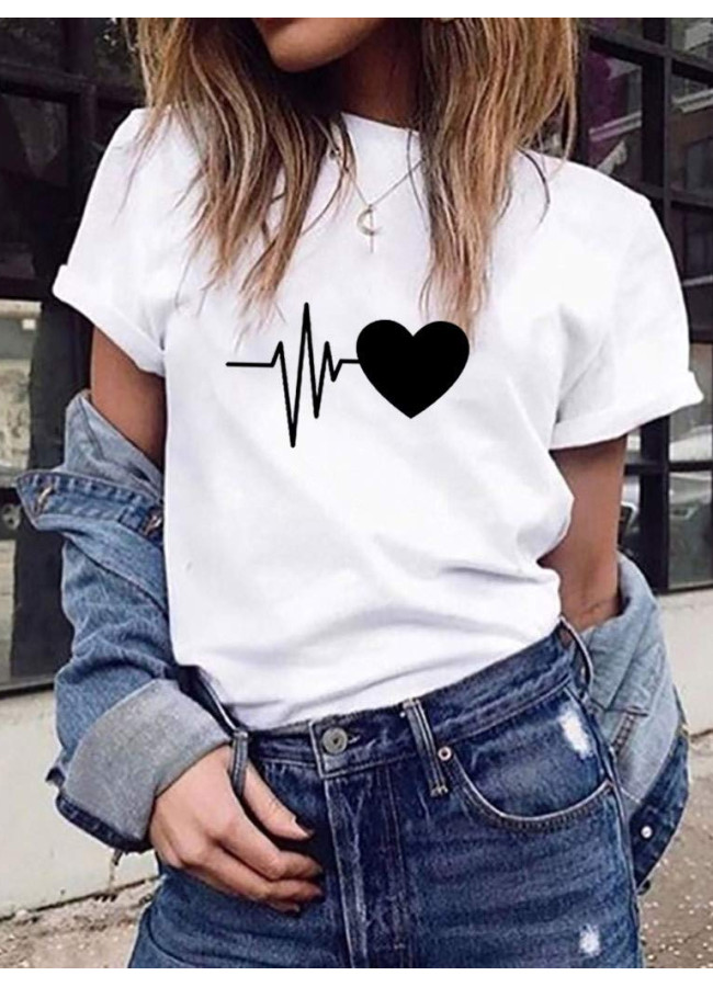CARDIOGRAM WHITE T-SHIRT