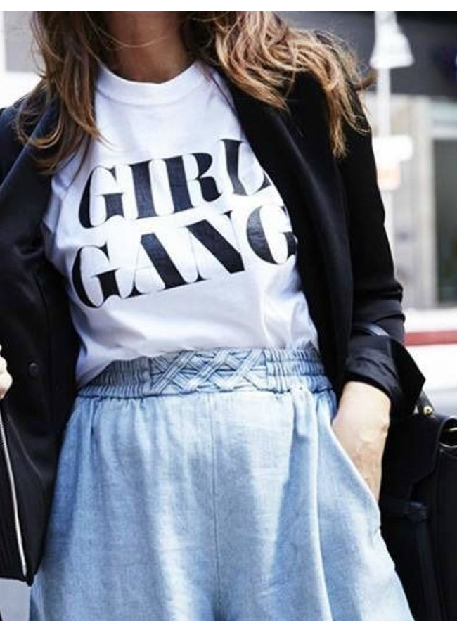 GIRL GANG WHITE T-SHIRT
