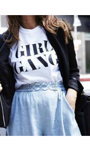 GIRL GANG WHITE T-SHIRT