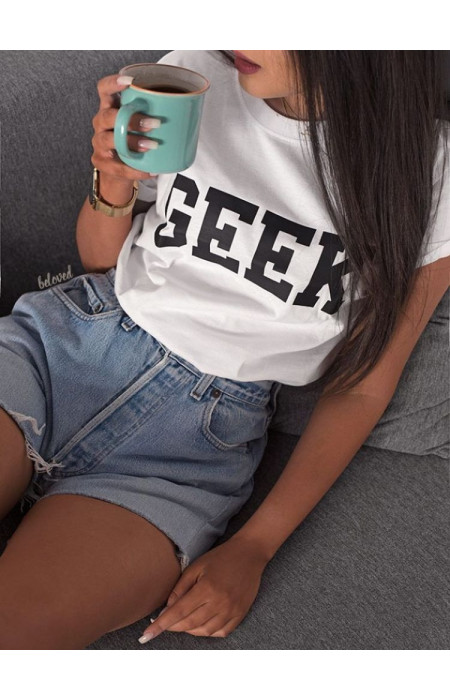 GEEK WHITE TSHIRT