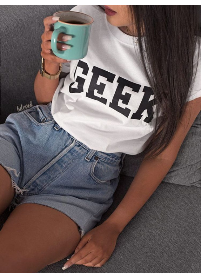 GEEK WHITE TSHIRT