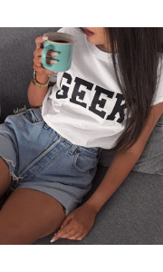 GEEK WHITE TSHIRT