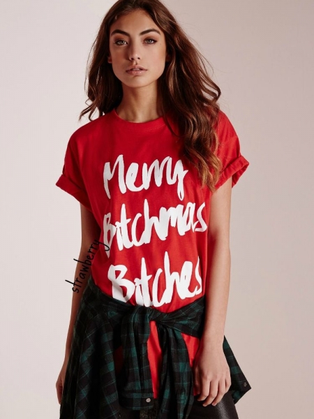 MERRY BITCHMAS RED T-SHIRT