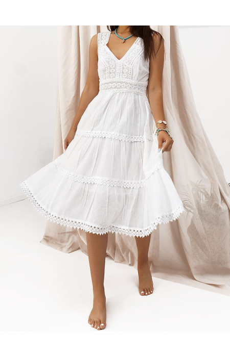 CALCUTA WHITE SUMMER DRESS