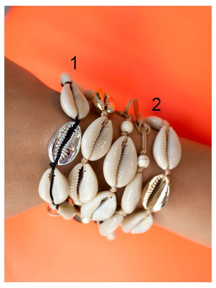 SHINE SEASHELL HANDMADE BRACELETS (2 DESIGN)