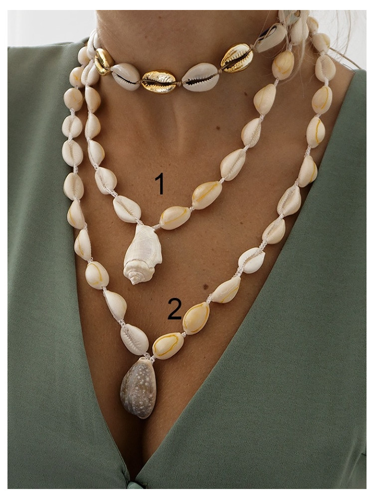 SEBASTIAN SEASHELL NECKLACE (2 DESIGNS)
