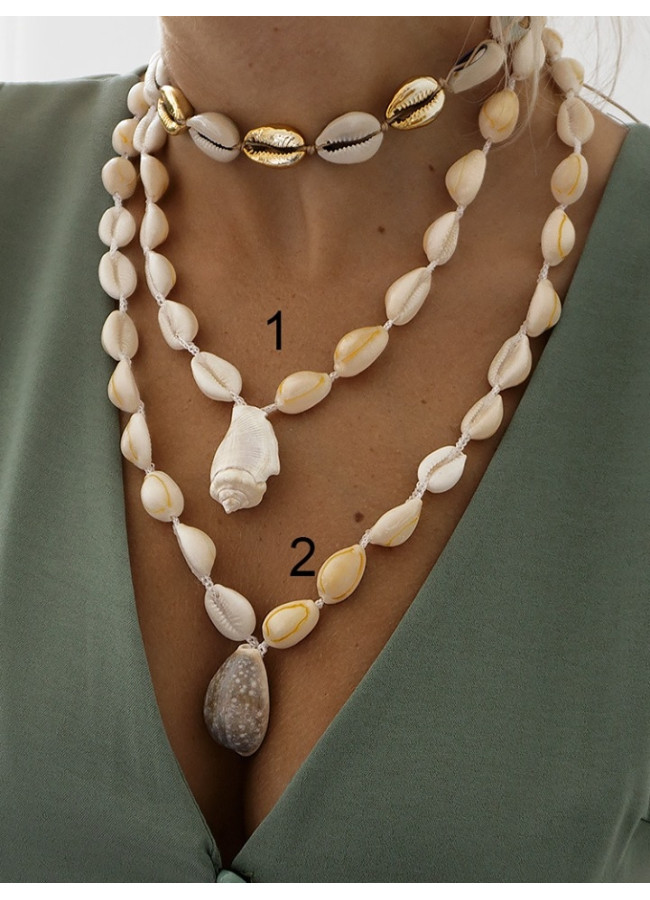 SEBASTIAN SEASHELL NECKLACE (2 DESIGNS)