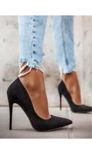CHICAGO BLACK SUEDE PUMPS