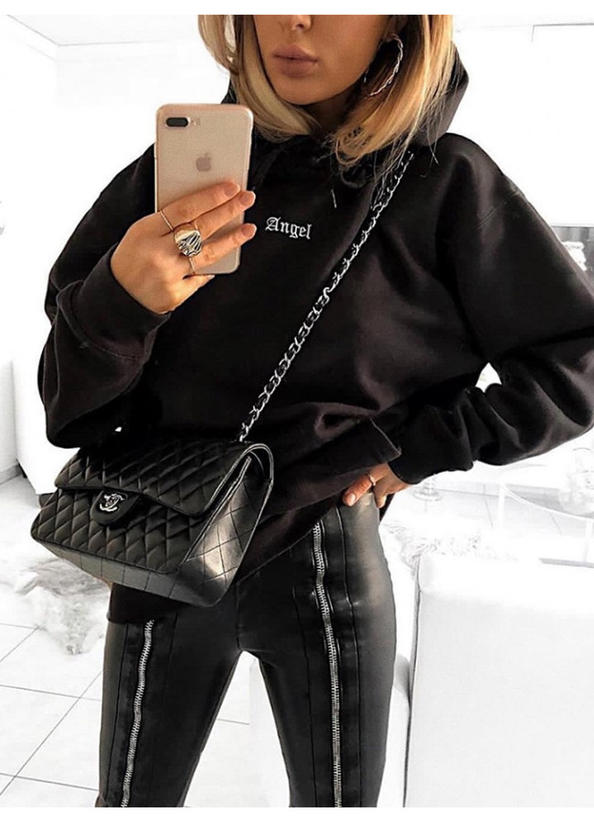 ANGEL BLACK HOODIE