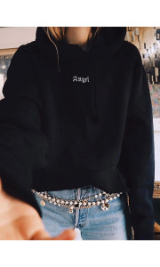 ANGEL BLACK HOODIE