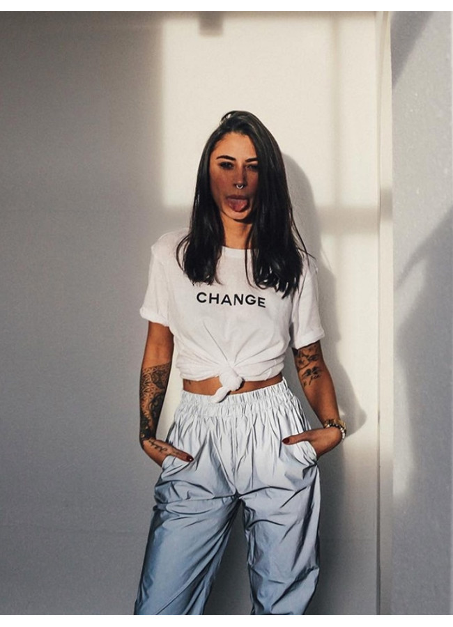 CHANGE WHITE T-SHIRT