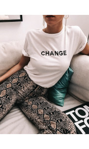 CHANGE WHITE T-SHIRT