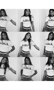 GIGI WHITE T-SHIRT