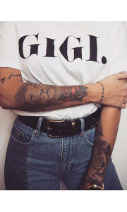 GIGI WHITE T-SHIRT