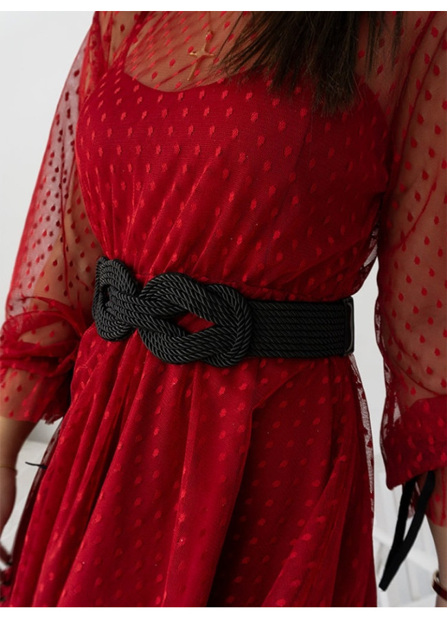 BLACK KNOT BRAID BELT