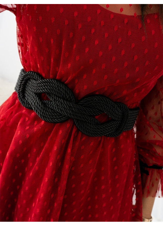 BLACK KNOT BRAID BELT