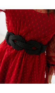 BLACK KNOT BRAID BELT