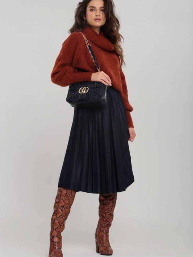 ΣΚΟΥΡΗ ΜΠΛΕ ΠΛΙΣΕ ΦΟΥΣΤΑ -...