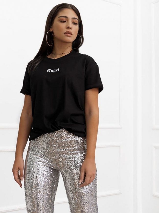 ANGEL BLACK TSHIRT