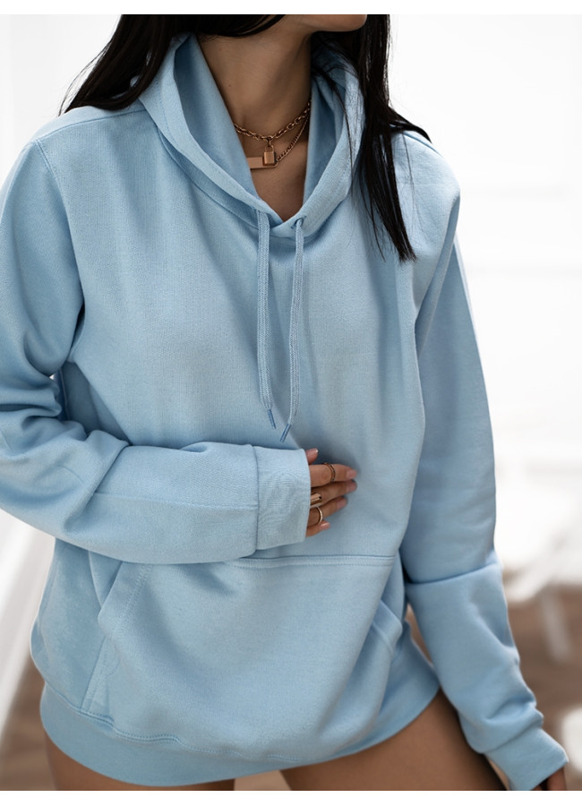 THE BASIC BABY BLUE HOODIE