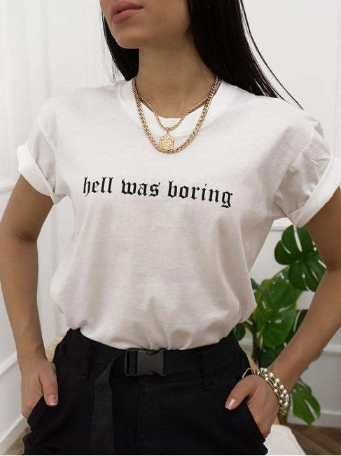 HELL WHITE TSHIRT