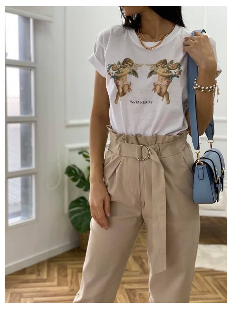 INSTA READY WHITE T SHIRT