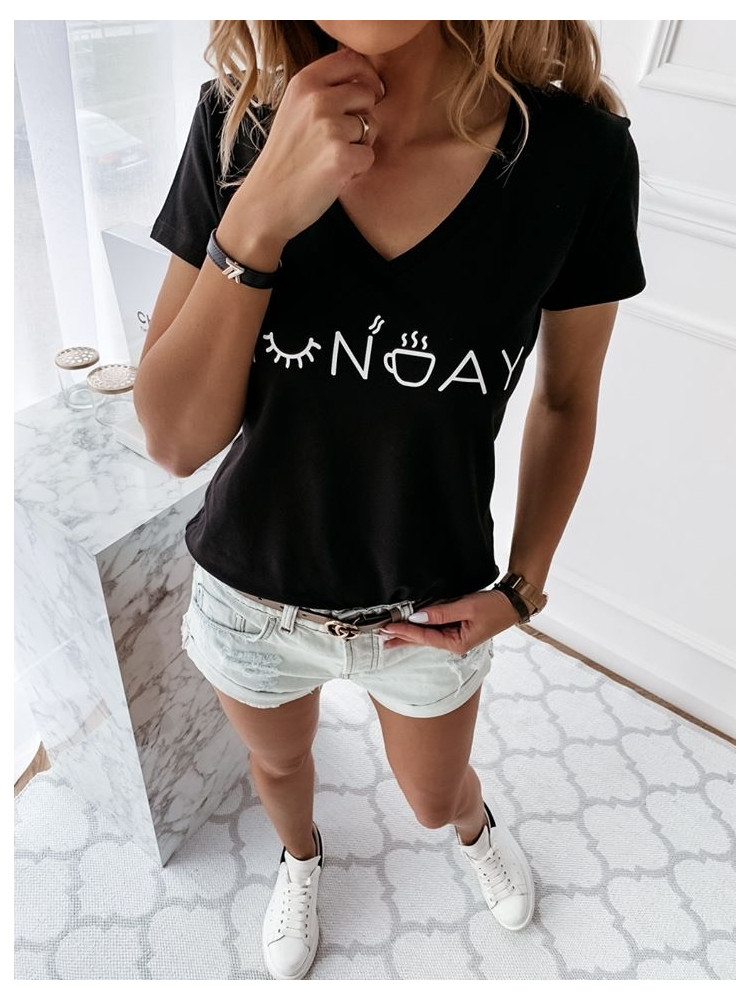MONDAY BLACK TSHIRT