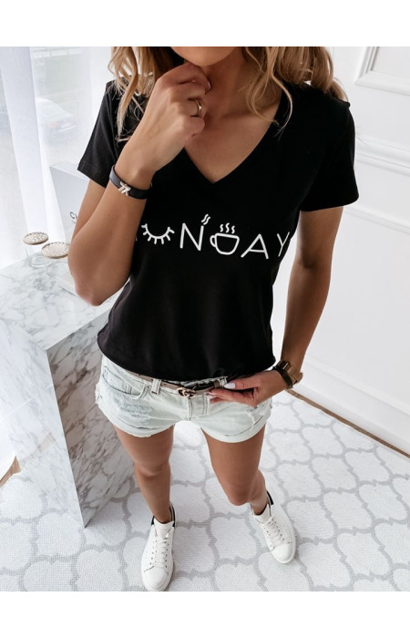 MONDAY BLACK TSHIRT