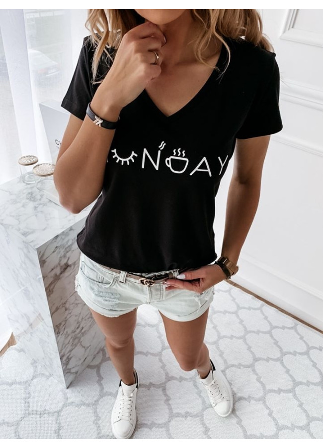 MONDAY BLACK TSHIRT