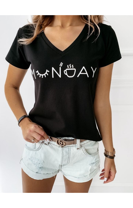 MONDAY BLACK TSHIRT