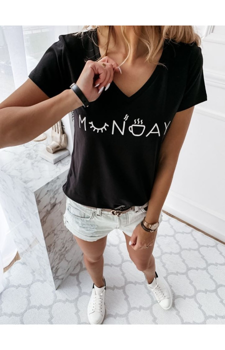 MONDAY BLACK TSHIRT