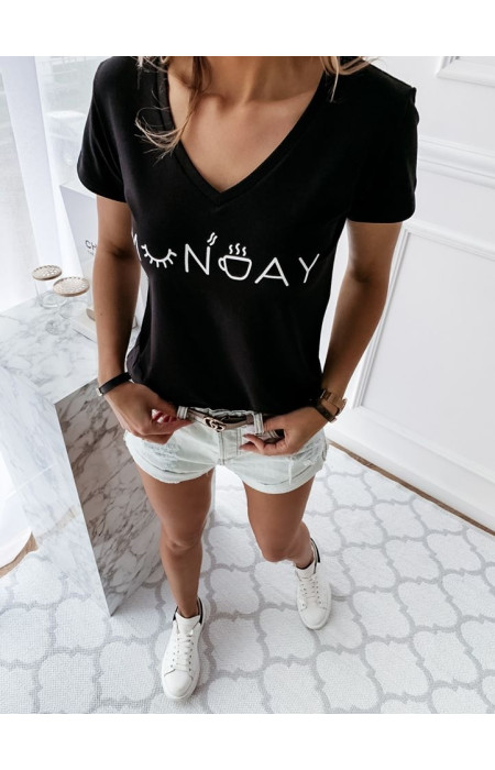 MONDAY BLACK TSHIRT