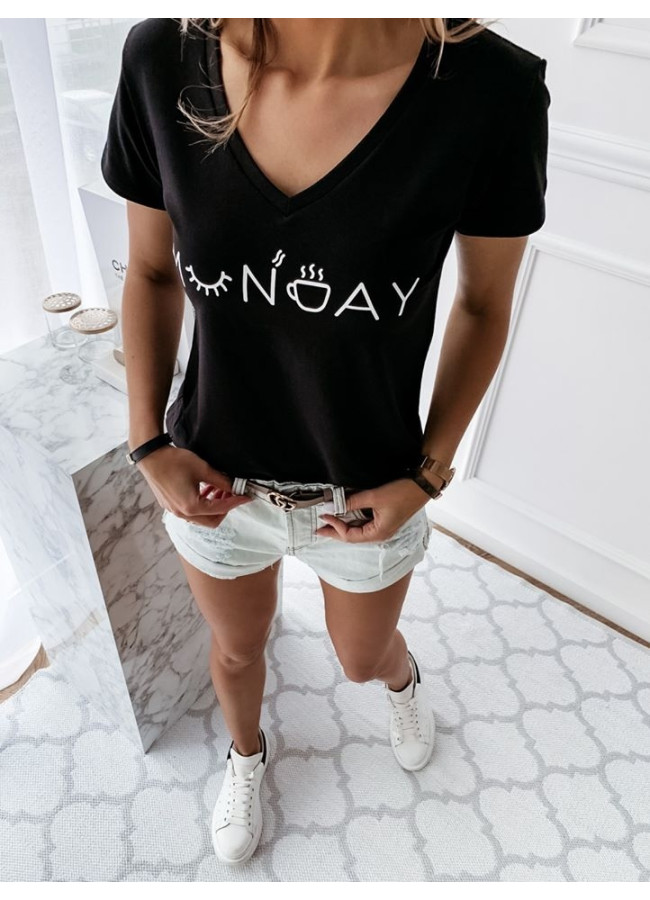 MONDAY BLACK TSHIRT