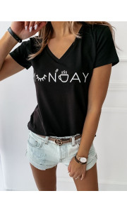 MONDAY BLACK TSHIRT