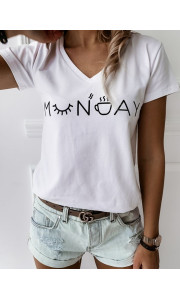 MONDAY WHITE TSHIRT