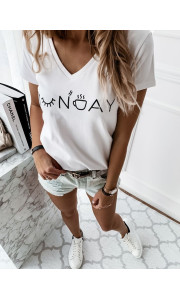 MONDAY WHITE TSHIRT