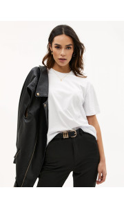 WHITE BOYFRIEND TEE