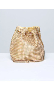 ΧΡΥΣΗ ΤΣΑΝΤΑ ΠΟΥΓΚΙ- STRASS POUCH