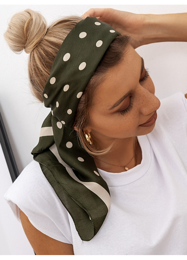 DOTS SATIN FOULARD