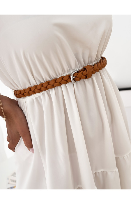 BRAID CAMEL SLIM BELT