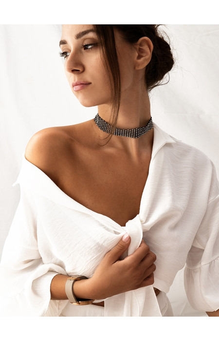 BLACK STRASS CHOKER
