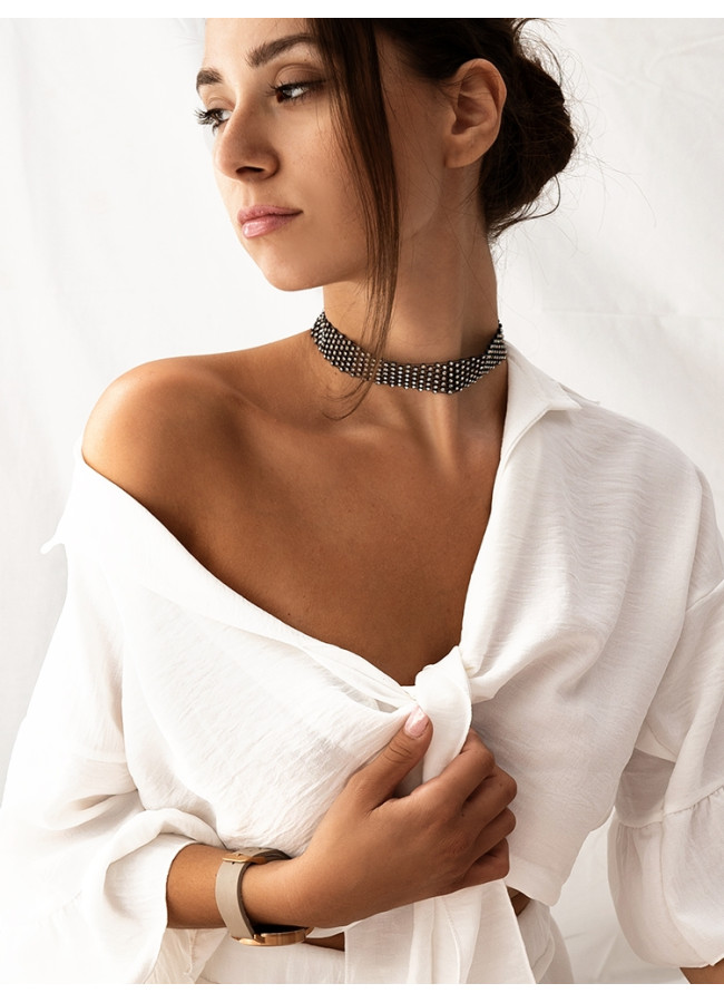 BLACK STRASS CHOKER