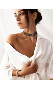 BLACK STRASS CHOKER