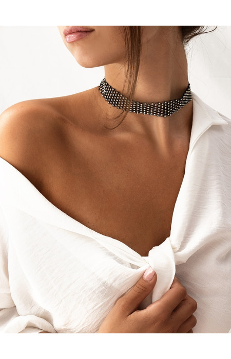 BLACK STRASS CHOKER